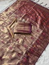 Fancy Tissue Pure Banarasi Zari Work Saree Wholesale In India